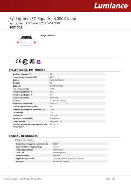 Syl-Lighter LED Carr&eacute; 225 21W 4 000K