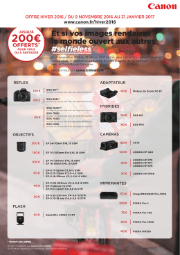 200&euro; offerts(1)