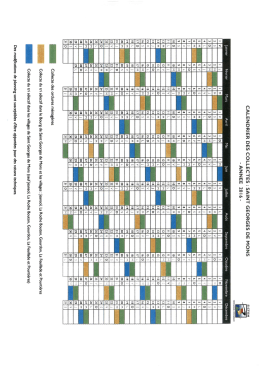 Planning des collectes 2016 - Ville de Saint Georges de Mons