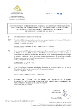 Commission de l`équipement, de l`urbanisme, de l`énergie et des