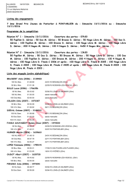 convocation - Les Infos du Sport