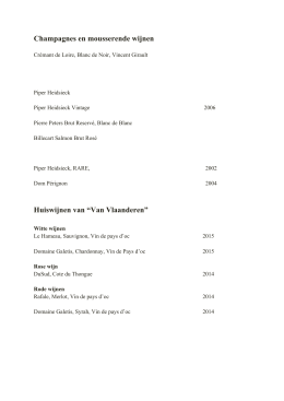 Champagnes en mousserende wijnen