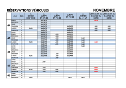 calendrier reservation vehicules 2016