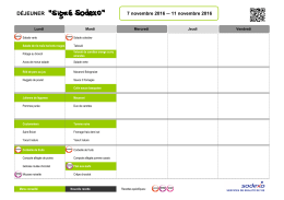 Menus Saint Louis du 7 au 11Nov - Collège et Lycée Saint Louis