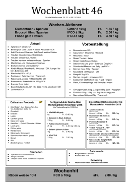 Wochenblatt - Erich Berner AG