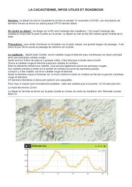 la cacaotienne, infos utiles et roadbook