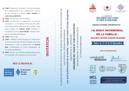 Pour consulter le programme du colloque cliquer i&ccedil;i