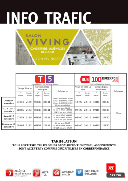 Consulter les horaires