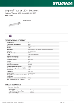 Sylproof Tubular LED Mono 600 840 RAP
