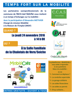 temps fort sur la mobilite temps fort sur la mobilite