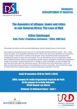 The case of Mali Gilles Spielvogel