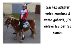 Sachez adapter votre monture à votre gabarit, j`ai enlevé les petites