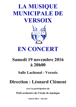 Affiche concert 19 11 2016