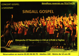 Page 1 CONCERT GOSPEL Bénéfices reversés au TELETHON à
