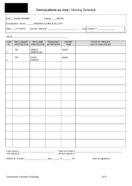 2013 Convocations Jury