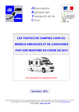 ORTC Camping Cars 2015 2016