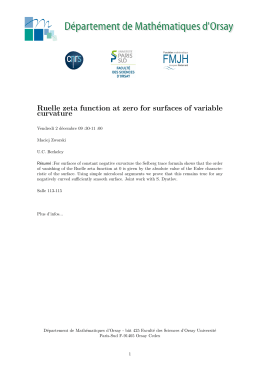 Document introuvable - Département de Mathématiques d`Orsay