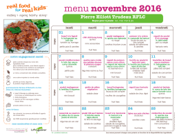 menu novembre 2016 - Real Food for Real Kids