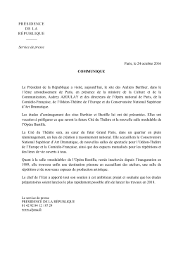 Lire le communiqu&eacute;