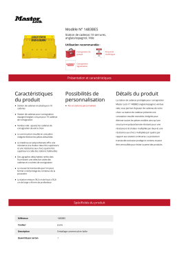 Mod&egrave;le N&deg; 1483BES | Master Lock