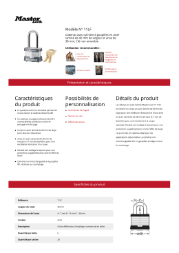 Mod&egrave;le N&deg; 11LF | Master Lock