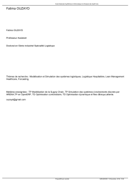 Fatima OUZAYD - Ecole Nationale Sup&eacute;rieure d`Informatique et d