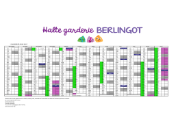 CALENDRIER 2016-2017 - Halte Garderie Berlingot