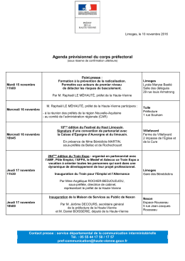 prefecture de la region limousin - Haute