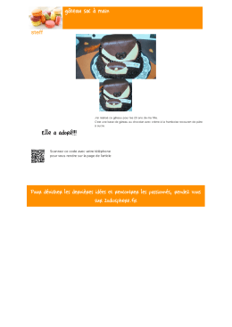 g&acirc;teau sac &agrave; main Elle a ador&eacute;!!!