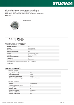 Lido IP65 Dichro 50W GU5.3 38º Chrome + Lampe