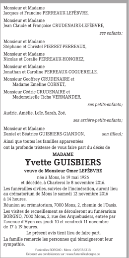 Yvette GUISBIeRS