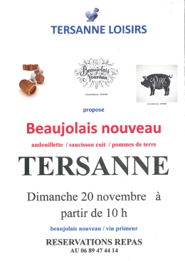 Tersanne loisirs animation