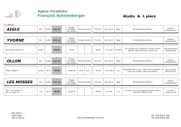 1 pièce - Agence Immobilière François Schneeberger