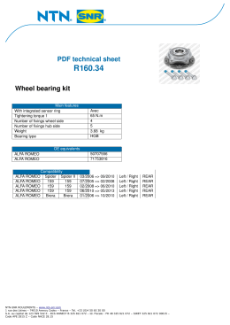 PDF technical sheet - NTN