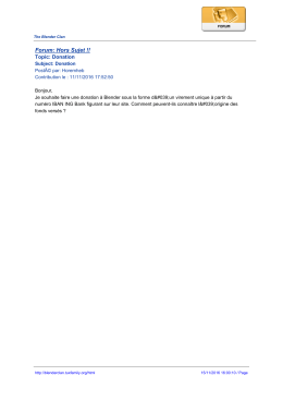 Forum: Hors Sujet - The Blender Clan