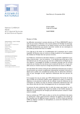 St&eacute;phane CLAIREAUX d&eacute;put&eacute; de la Collectivit&eacute; Territoriale de Saint