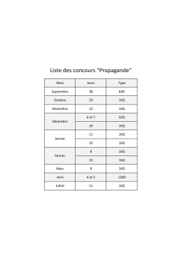 calendrier 2014-2015 - Tout le Sport