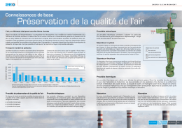 Connaissances de base pr&eacute;servation de la qualit&eacute; de l`air
