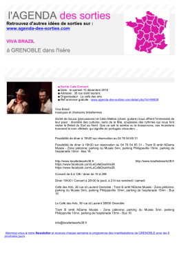 Imprimer - Agenda des sorties