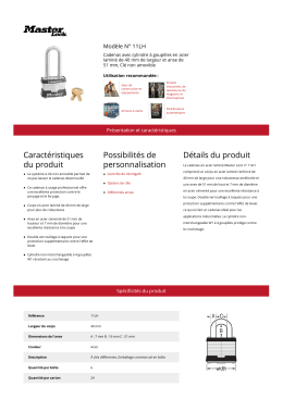 Modèle N° 11LH | Master Lock