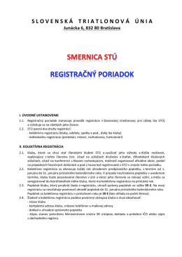 Registračný poriadok