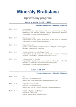Miner&aacute;ly Bratislava