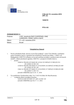 14444/16 ka/kn 1 GIP 1B Nelegislatívne činnosti 1. Návrh