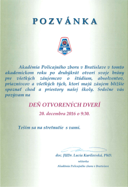 Pozvánka APZ BA