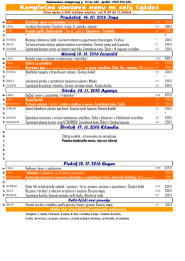 Obedové menu 5 - PLEXISKO c A4