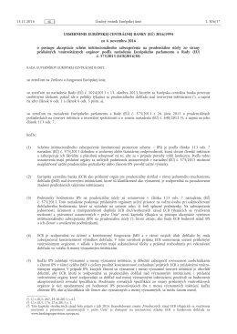 USMERNENIE EURÓPSKEJ CENTRÁLNEJ BANKY (EÚ