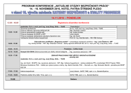 Program konferencie