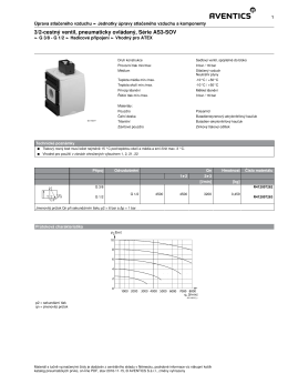 3/2-cestn&yacute; ventil, pneumaticky ovl&aacute;dan&yacute;, S&eacute;rie AS3-SOV