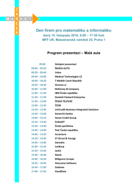 program prezentac&iacute; v mal&eacute; aule