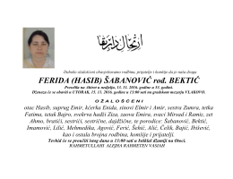 ferida (hasib) šabanović